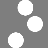 grey square with three white circles