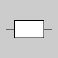 grey square with a horizontal black line in the center. a white square is vertically centered on the line