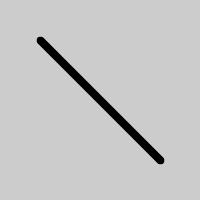 grey square with a diagonal line going from top left to bottom right