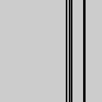 grey square with a series of thin black vertical lines