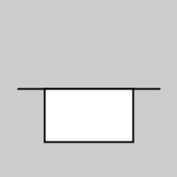 same as above but the white square is vertically aligned to the bottom of the line