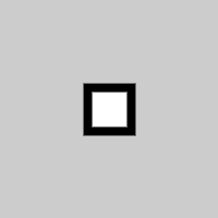 grey square with a small white square in the center with black stroke