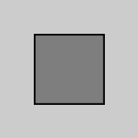 grey square with a dark grey square in the middle