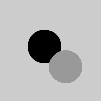 same as above but both circles are in new positions